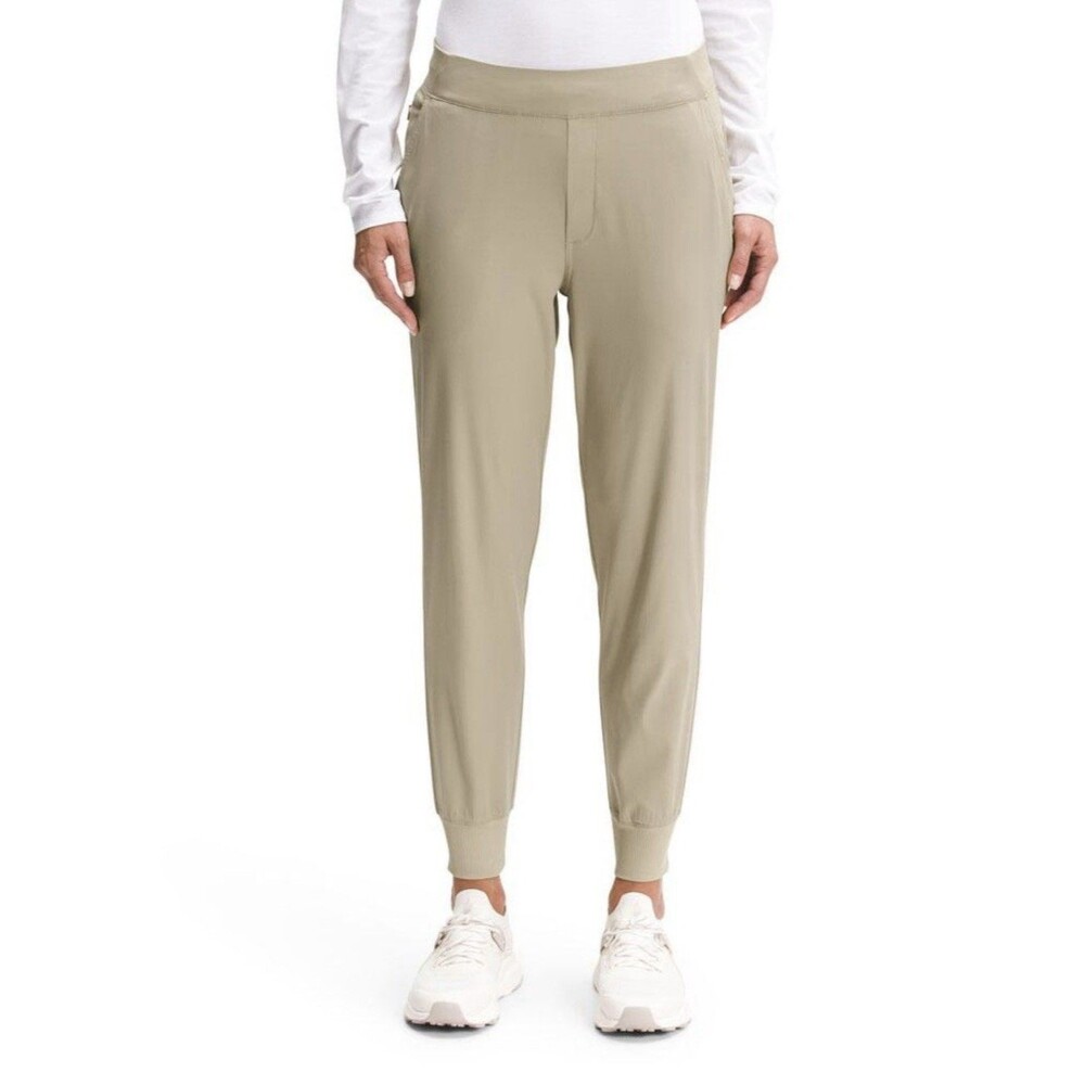 The North Face Aphrodite Jogger Pants Womens Cuffed Hiking Beige Size XXL NEW